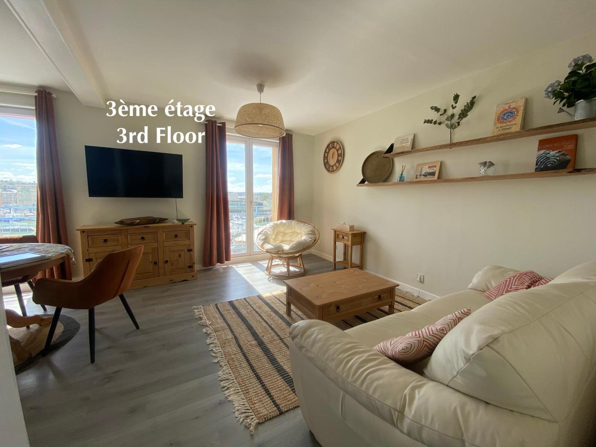 Etablissement 3 Etoiles Avec Ascenseur, 3 Appartements Lumineux Vue Port Avec Balcon, 200M De La Mer, Wifi Fibre, Tous Service Inclus Dieppe Kültér fotó